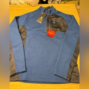 Spyder Men's Blue and Gray pullover size M NWTS